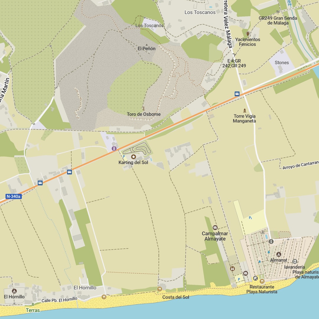 Satellite imagery, public transport routes, alternate routes, new ...